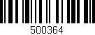 Código de barras (EAN, GTIN, SKU, ISBN): '500364'