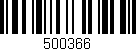 Código de barras (EAN, GTIN, SKU, ISBN): '500366'