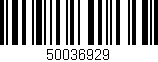 Código de barras (EAN, GTIN, SKU, ISBN): '50036929'