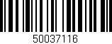 Código de barras (EAN, GTIN, SKU, ISBN): '50037116'