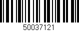 Código de barras (EAN, GTIN, SKU, ISBN): '50037121'