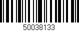 Código de barras (EAN, GTIN, SKU, ISBN): '50038133'