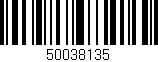 Código de barras (EAN, GTIN, SKU, ISBN): '50038135'