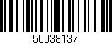 Código de barras (EAN, GTIN, SKU, ISBN): '50038137'