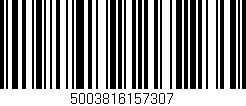Código de barras (EAN, GTIN, SKU, ISBN): '5003816157307'