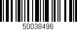 Código de barras (EAN, GTIN, SKU, ISBN): '50038496'