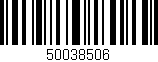 Código de barras (EAN, GTIN, SKU, ISBN): '50038506'