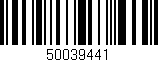 Código de barras (EAN, GTIN, SKU, ISBN): '50039441'