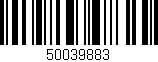 Código de barras (EAN, GTIN, SKU, ISBN): '50039883'