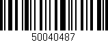 Código de barras (EAN, GTIN, SKU, ISBN): '50040487'