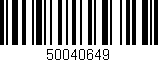 Código de barras (EAN, GTIN, SKU, ISBN): '50040649'