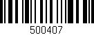 Código de barras (EAN, GTIN, SKU, ISBN): '500407'