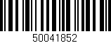 Código de barras (EAN, GTIN, SKU, ISBN): '50041852'