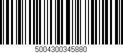 Código de barras (EAN, GTIN, SKU, ISBN): '5004300345880'