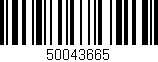 Código de barras (EAN, GTIN, SKU, ISBN): '50043665'