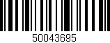 Código de barras (EAN, GTIN, SKU, ISBN): '50043695'