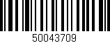 Código de barras (EAN, GTIN, SKU, ISBN): '50043709'