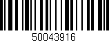 Código de barras (EAN, GTIN, SKU, ISBN): '50043916'