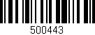 Código de barras (EAN, GTIN, SKU, ISBN): '500443'