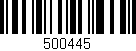 Código de barras (EAN, GTIN, SKU, ISBN): '500445'