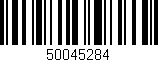 Código de barras (EAN, GTIN, SKU, ISBN): '50045284'