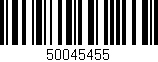 Código de barras (EAN, GTIN, SKU, ISBN): '50045455'