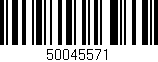 Código de barras (EAN, GTIN, SKU, ISBN): '50045571'