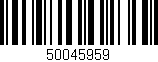 Código de barras (EAN, GTIN, SKU, ISBN): '50045959'