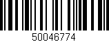 Código de barras (EAN, GTIN, SKU, ISBN): '50046774'