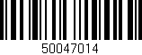 Código de barras (EAN, GTIN, SKU, ISBN): '50047014'