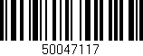 Código de barras (EAN, GTIN, SKU, ISBN): '50047117'
