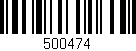 Código de barras (EAN, GTIN, SKU, ISBN): '500474'