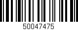 Código de barras (EAN, GTIN, SKU, ISBN): '50047475'