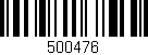 Código de barras (EAN, GTIN, SKU, ISBN): '500476'