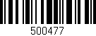 Código de barras (EAN, GTIN, SKU, ISBN): '500477'