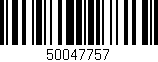 Código de barras (EAN, GTIN, SKU, ISBN): '50047757'
