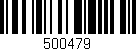 Código de barras (EAN, GTIN, SKU, ISBN): '500479'