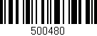 Código de barras (EAN, GTIN, SKU, ISBN): '500480'