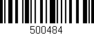Código de barras (EAN, GTIN, SKU, ISBN): '500484'