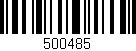 Código de barras (EAN, GTIN, SKU, ISBN): '500485'
