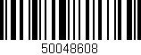 Código de barras (EAN, GTIN, SKU, ISBN): '50048608'