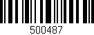 Código de barras (EAN, GTIN, SKU, ISBN): '500487'
