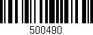 Código de barras (EAN, GTIN, SKU, ISBN): '500490'