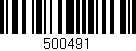 Código de barras (EAN, GTIN, SKU, ISBN): '500491'
