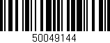 Código de barras (EAN, GTIN, SKU, ISBN): '50049144'