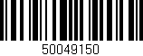 Código de barras (EAN, GTIN, SKU, ISBN): '50049150'