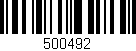 Código de barras (EAN, GTIN, SKU, ISBN): '500492'