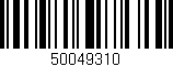 Código de barras (EAN, GTIN, SKU, ISBN): '50049310'