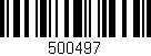 Código de barras (EAN, GTIN, SKU, ISBN): '500497'