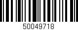 Código de barras (EAN, GTIN, SKU, ISBN): '50049718'